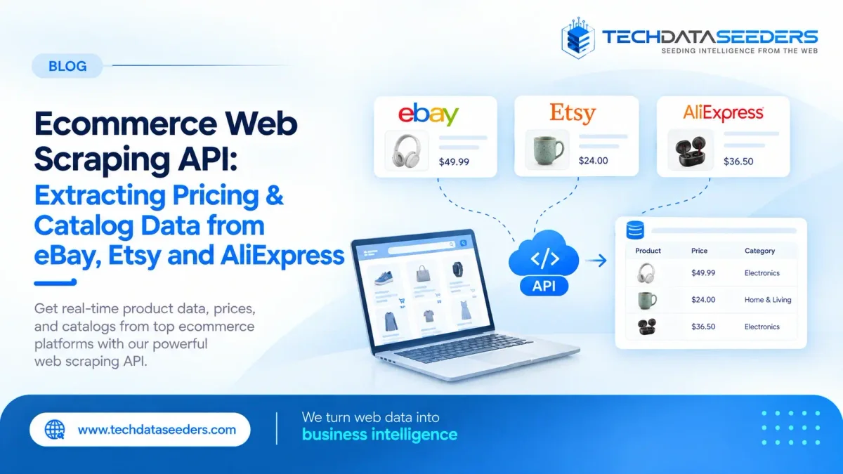 Ecommerce Web Scraping API: Extracting Pricing & Catalog Data from eBay, Etsy and AliExpress